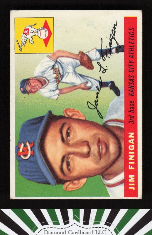 1955 Topps #14 Jim Finigan VGEX f, front