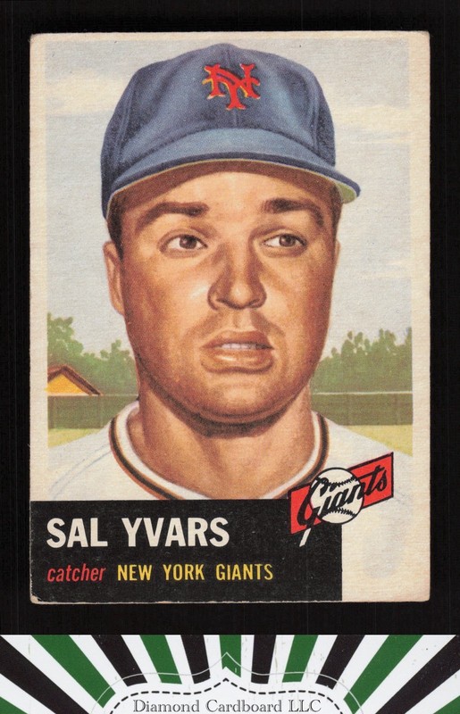 1953 Topps #11 Sal Yvars VG e, front
