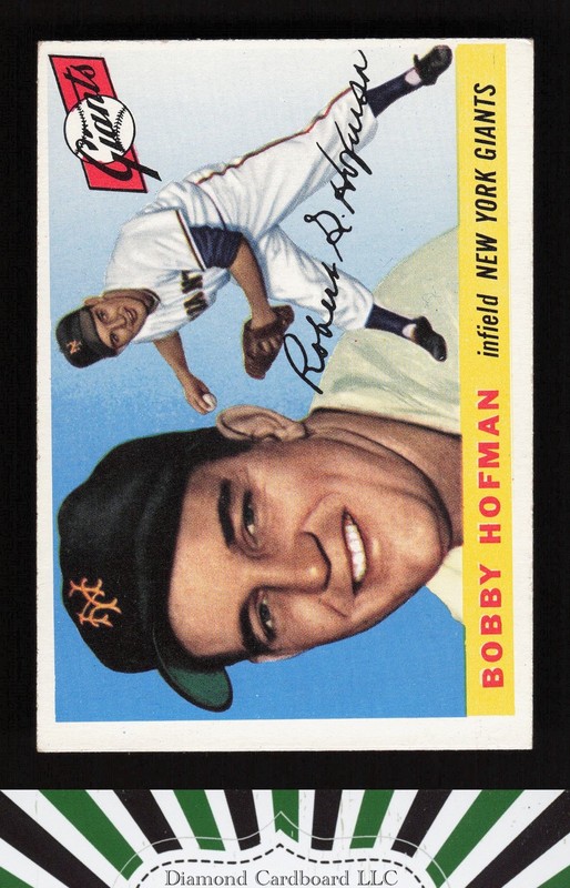 1955 Topps #17 Bobby Hofman VGEX e, front