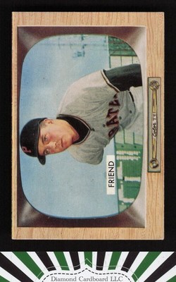 1955 Bowman #57 Bob Friend VGEX+, front
