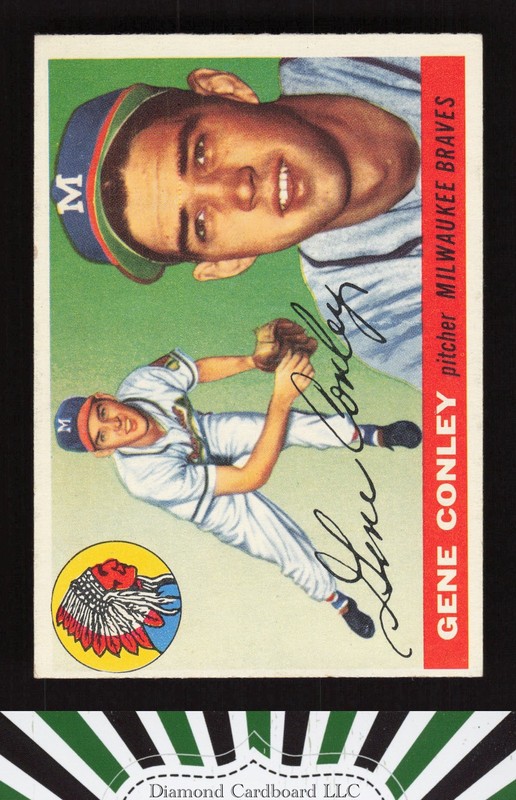 1955 Topps #81 Gene Conley VGEX+ p, front