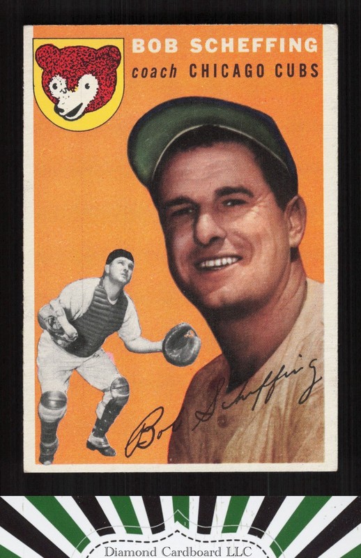 1954 Topps #76 Bob Scheffing EX o, front
