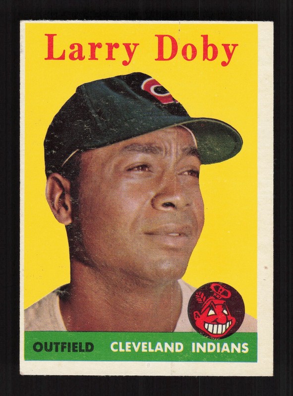1958 Topps #424 Larry Doby VGEX+ e, front