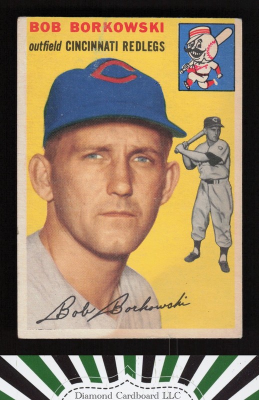 1954 Topps #138 Bob Borkowski VGEX (ST) m, front