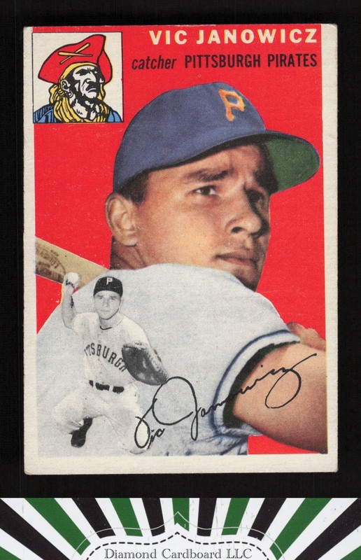 1954 Topps #16 Vic Janowicz VGEX c, front