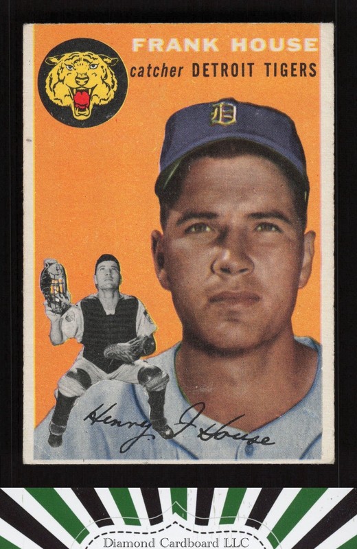 1954 Topps #163 Frank House VG f, front
