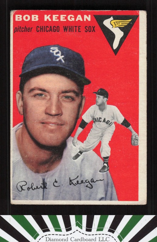 1954 Topps #100 Bob Keegan GD d, front