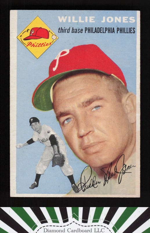 1954 Topps #41 Willie Jones VGEX a, front