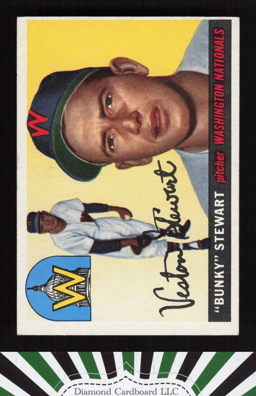 1955 Topps #136 Bunky Stewart EX l, front