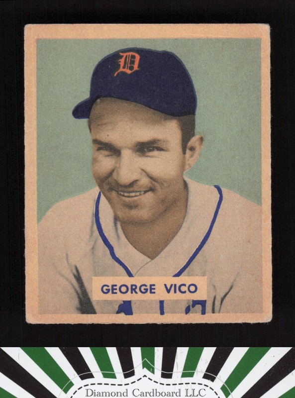 1949 Bowman #122 George Vico VG+ a, front