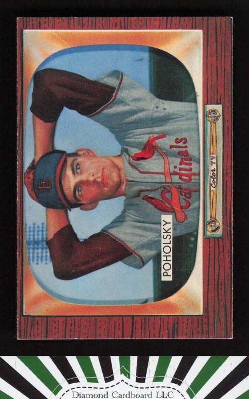 1955 Bowman #76 Tom Poholsky VG+, front