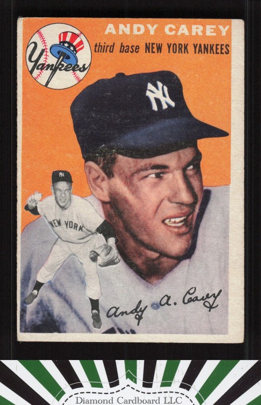 1954 Topps #105 Andy Carey VGEX j, front