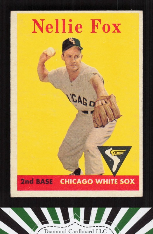 1958 Topps #400 Nellie Fox VGEX+ f, front