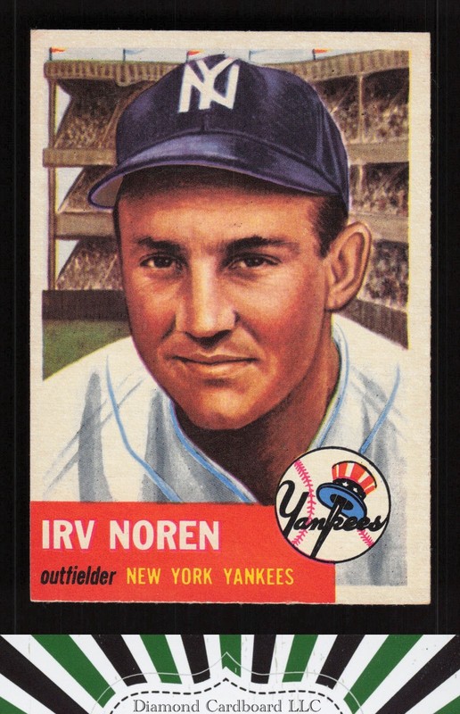 1953 Topps #35 Irv Noren EX+ g, front