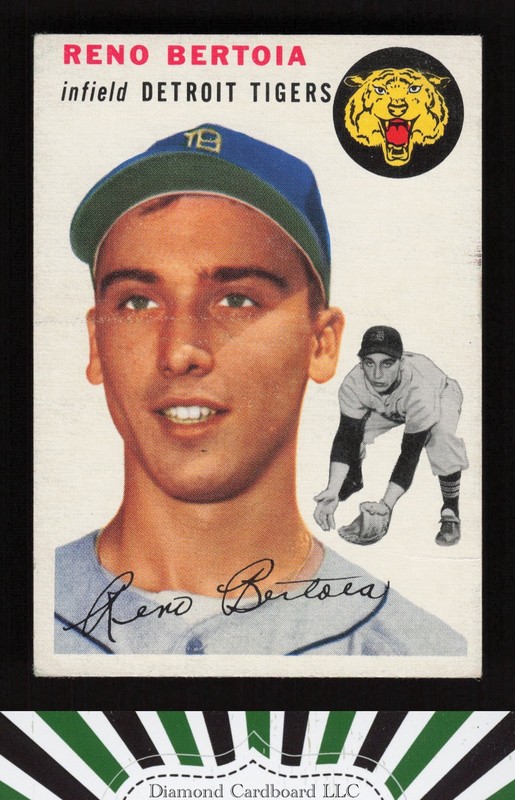1954 Topps #131 Reno Bertoia VG f, front