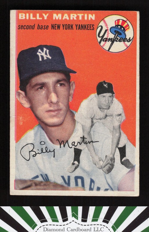 1954 Topps #13 Billy Martin VG g, front