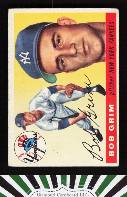 1955 Topps #80 Bob Grim VGEX f, front