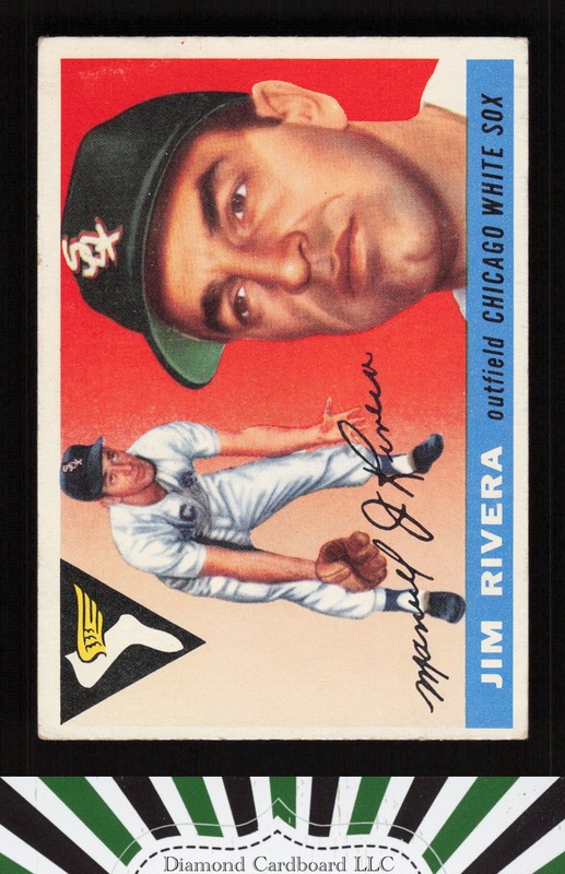 1955 Topps #58 Jim Rivera VG+ j, front