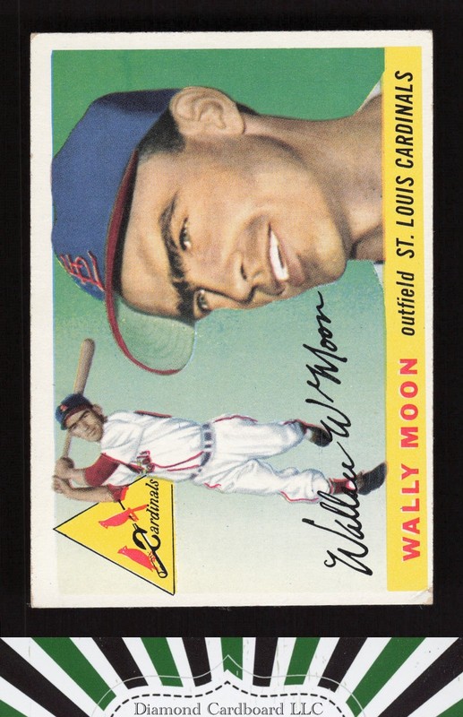 1955 Topps #67b Wally Moon VGEX h, front
