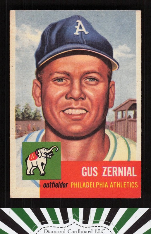1953 Topps #42 Gus Zernial EX (MC) d, front