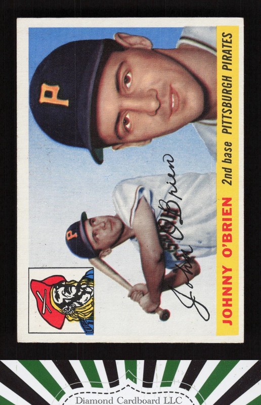 1955 Topps #135 Johnny O'Brien EXMT l, front
