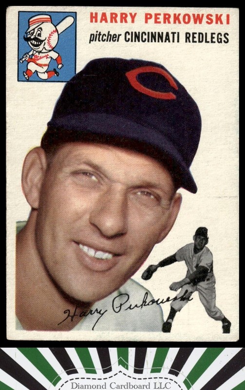 1954 Topps #125 Harry Perkowski GD h, front