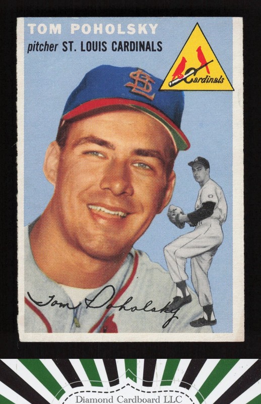 1954 Topps #142 Tom Poholsky VGEX+ n, front