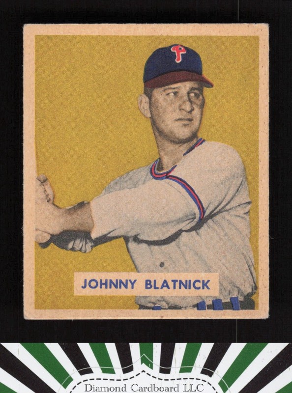 1949 Bowman #123 Johnny Blatnik VGEX [CENTERED] a, front