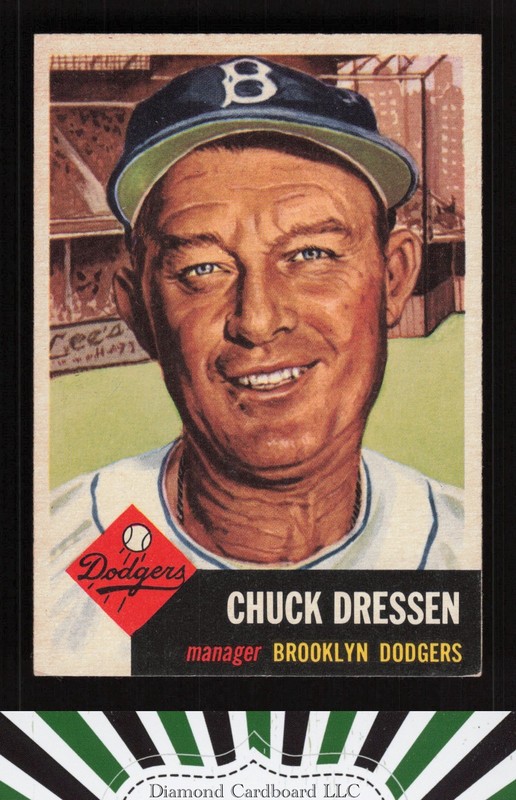 1953 Topps #50 Chuck Dressen EX [GREAT EYE APPEAL] f, front