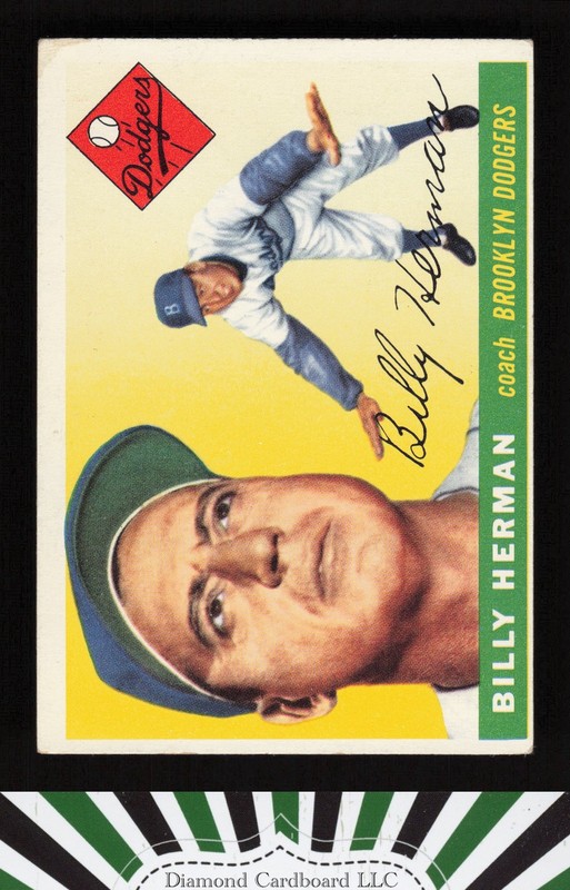 1955 Topps #19 Billy Herman VGEX b, front