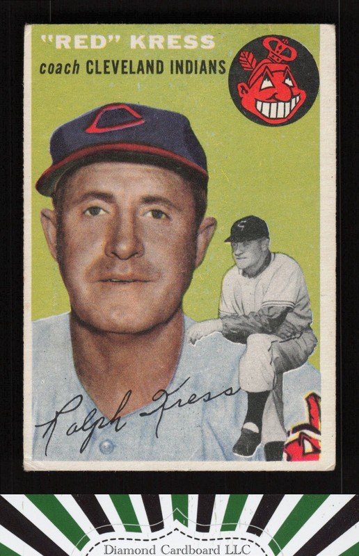 1954 Topps #160 Red Kress VGEX d, front