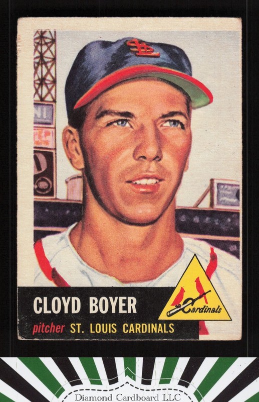 1953 Topps #60 Cloyd Boyer GD c, front