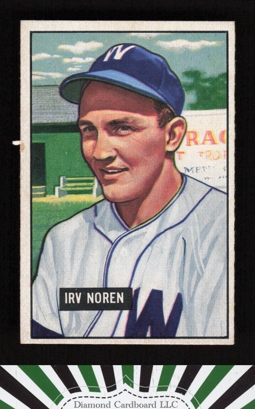 1951 Bowman #241 Irv Noren EX, front