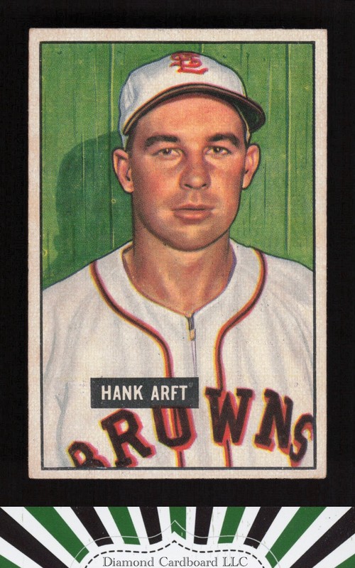 1951 Bowman #173 Hank Arft VG+ [CENTERED], front