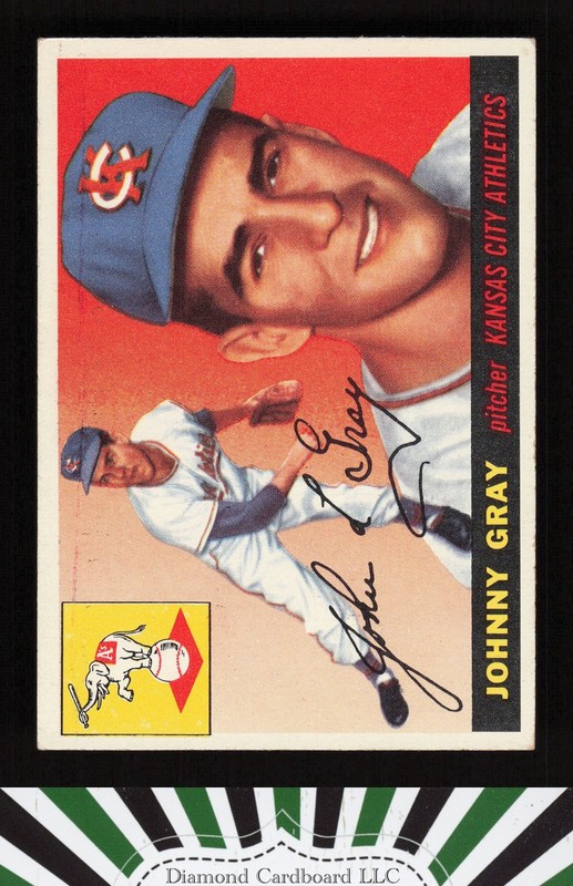1955 Topps #101 Johnny Gray VGEX+ v, front