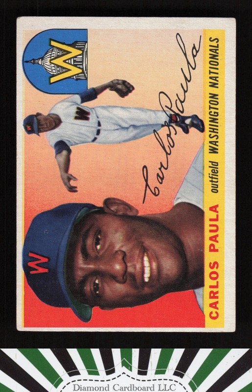 1955 Topps #97 Carlos Paula VGEX i, front