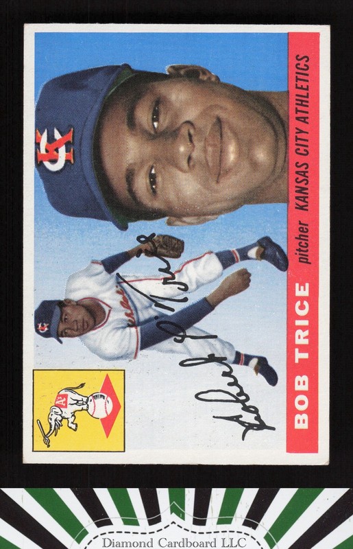 1955 Topps #132 Bob Trice EX j, front