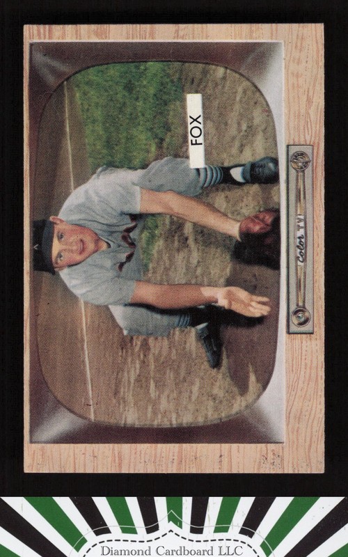 1955 Bowman #33 Nelson Fox NM (but measures 1/8" short) a2, front