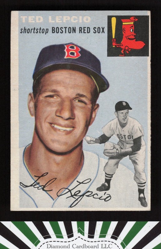 1954 Topps #66 Ted Lepcio VGEX+ n, front