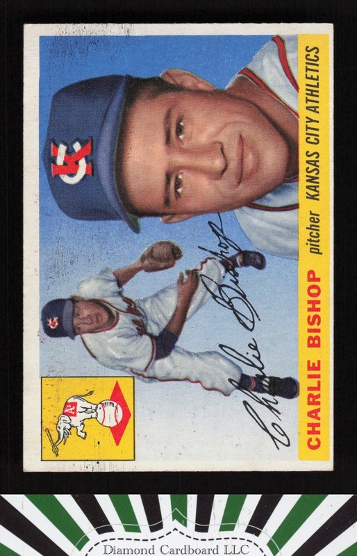 1955 Topps #96 Charlie Bishop VGEX l, front