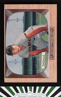 1955 Bowman #58 Frank Thomas VGEX, front
