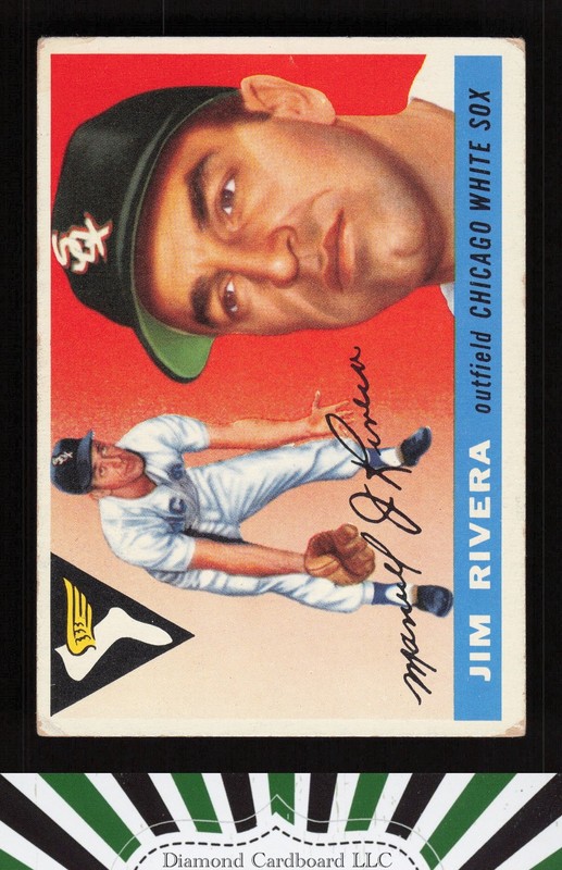 1955 Topps #58 Jim Rivera VG+ o, front