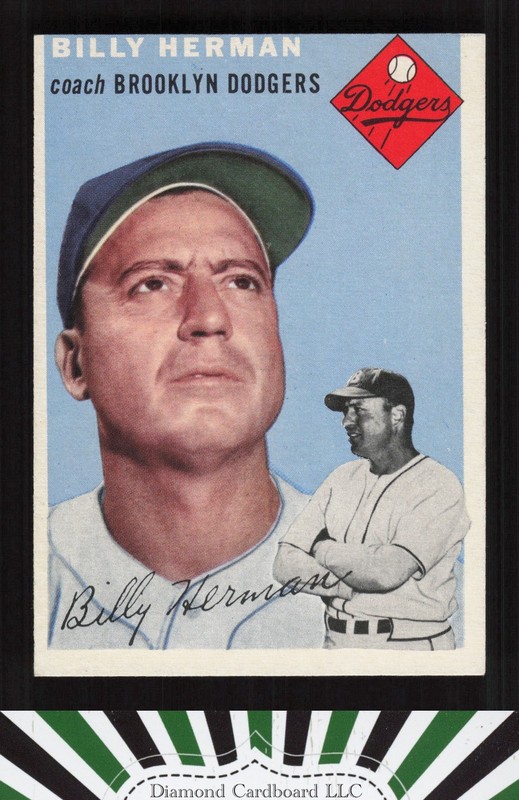 1954 Topps #86 Billy Herman NM m, front