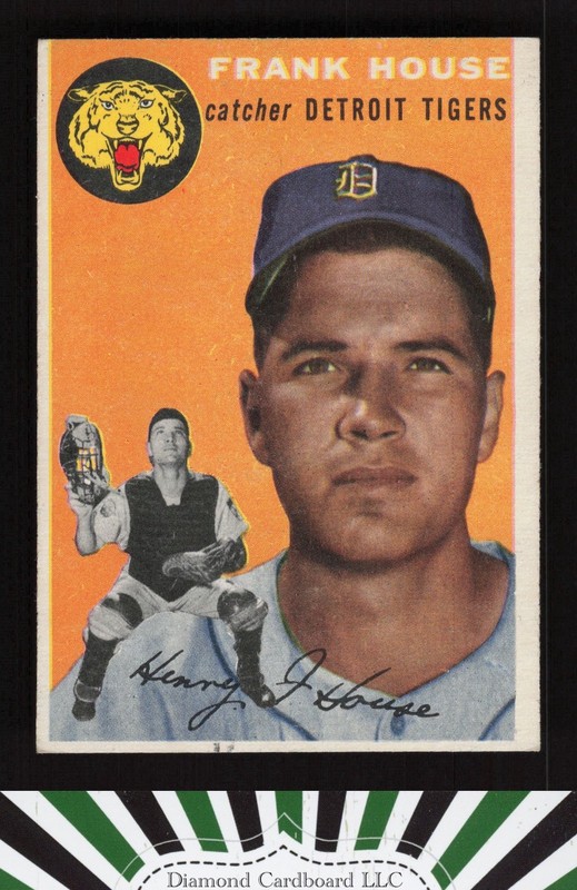1954 Topps #163 Frank House VGEX i, front