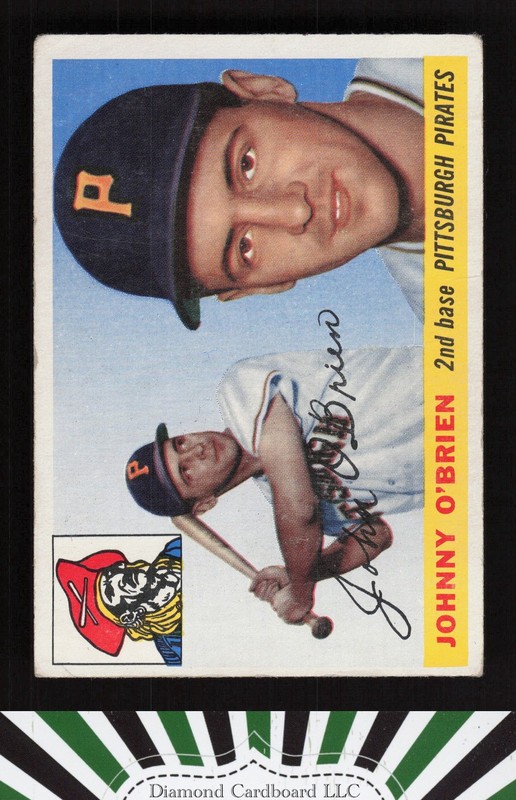 1955 Topps #135 Johnny O'Brien VG c, front