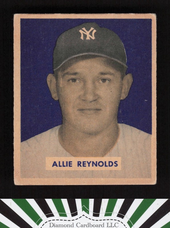 1949 Bowman #114 Allie Reynolds GD a, front