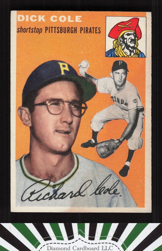 1954 Topps #84 Dick Cole VG (ST) e, front