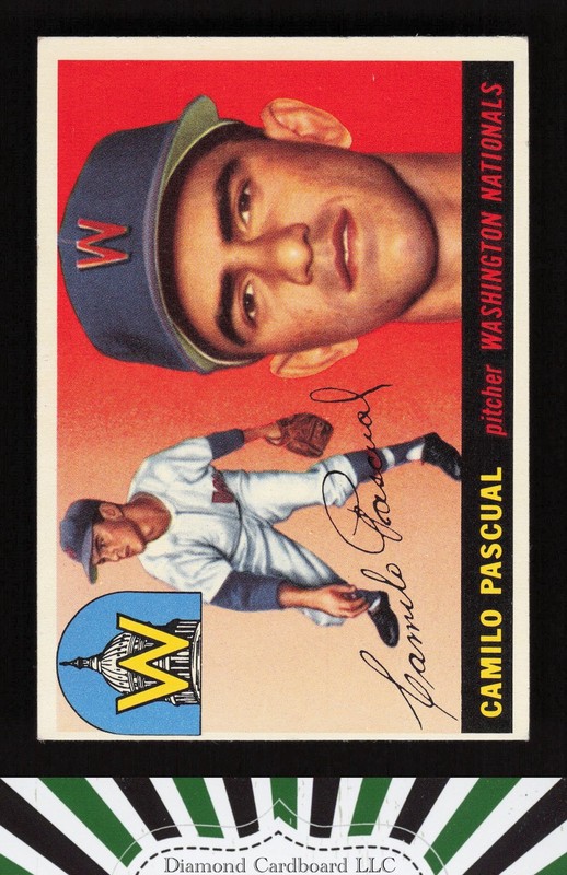 1955 Topps #84 Camilo Pascual EX n, front