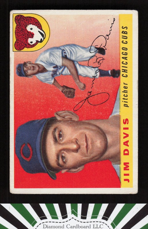 1955 Topps #68 Jim Davis GD+ e, front