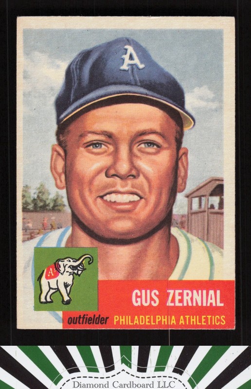 1953 Topps #42 Gus Zernial VGEX h, front